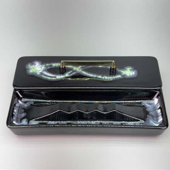 Rare Mid Century Modern Royal Haegar  
Art Deco Lidded Ashtray/Trinket Dish - Picture 1 of 16